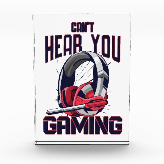 Gaming-Design mit Headset Fotoblock (Vorderseite)