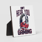 Gaming-Design mit Headset Fotoplatte (Vorderseite)