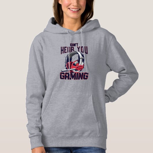 Gaming-Design mit Headset Hoodie (Vorderseite)