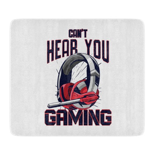 Gaming-Design mit Headset Schneidebrett (Vorderseite)