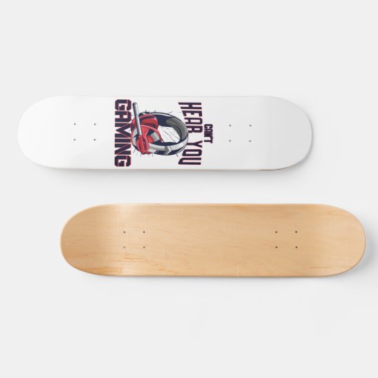 Gaming-Design mit Headset Skateboard (Horizontal)