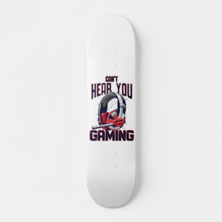 Gaming-Design mit Headset Skateboard