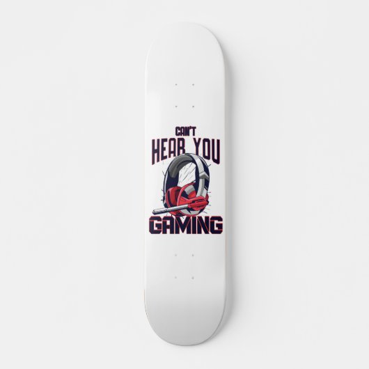Gaming-Design mit Headset Skateboard (Vorne)