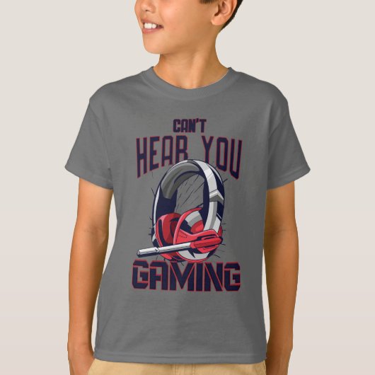Gaming-Design mit Headset T-Shirt (Vorderseite)
