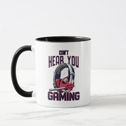Gaming-Design mit Headset Tasse (Links)