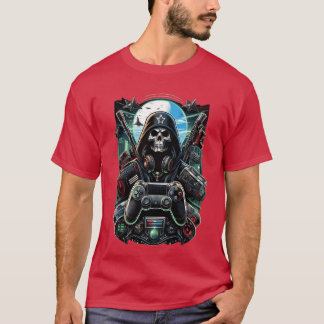 Gaming-Design-Vintage-Mädchen T-Shirt