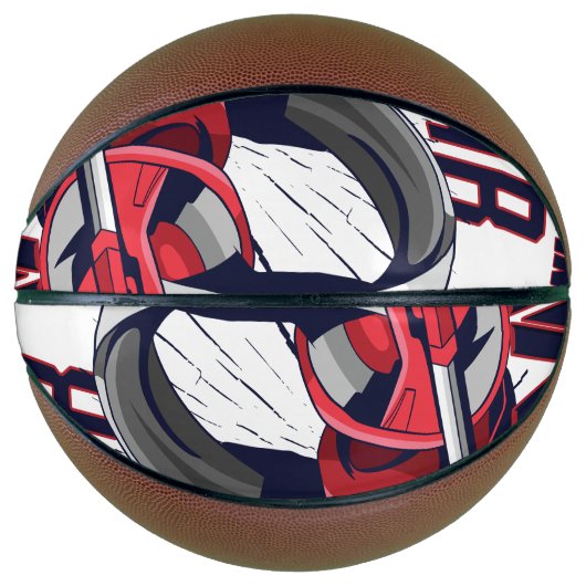 Gaming design with headset basketball (Vorderseite)