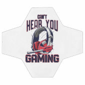 Gaming design with headset fußball (Flach)