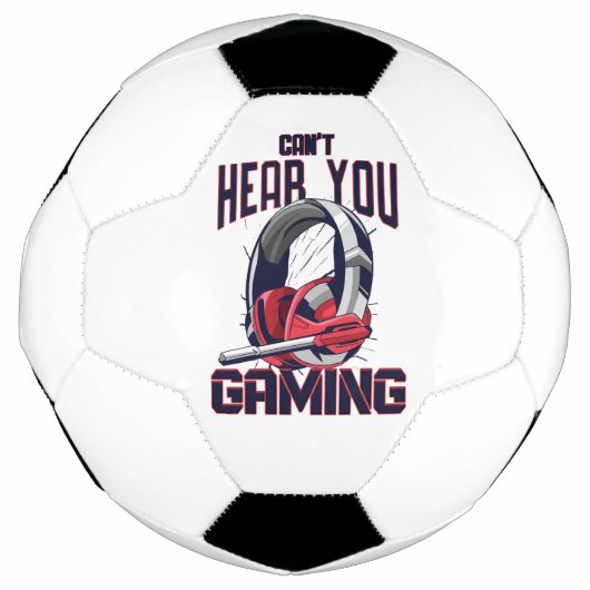 Gaming design with headset fußball (Vorderseite)