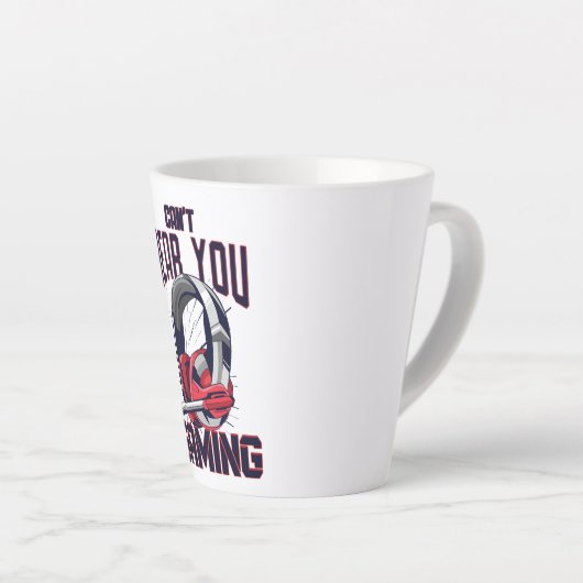 Gaming design with headset milchtasse (Rechte Ecke)