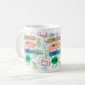 Gaming EAT SLEEP GAME REPEAT - Text anpassen Kaffeetasse (Vorderseite Links)