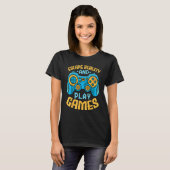 Gaming Escape Reality and Play Games  Video Game T-Shirt (Vorne ganz)