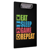 Gaming - Essen, Schlafen, Spiel, Wiederholen - Gam Klemmbrett (Rechts)