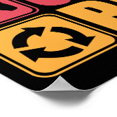 Gaming - Essen, Schlafen, Spiel, Wiederholen - Gam Poster (Ecke)