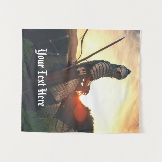 Gaming Fantasy Mittelalterlicher Ritter Wandteppich (Vorderseite (Horizontal))