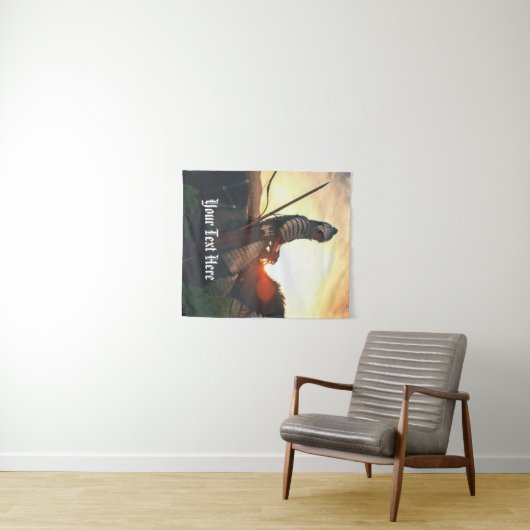 Gaming Fantasy Mittelalterlicher Ritter Wandteppich (Beispiel (Horizontal))