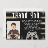 Gaming-Foto für Videospielcontroller - Geburtstag Dankeskarte (Vorderseite)