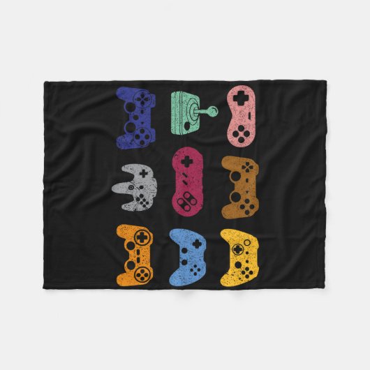 Gaming für alle Kontrolle-Video-Gamecontroller R Fleecedecke (Vorderseite (Horizontal))