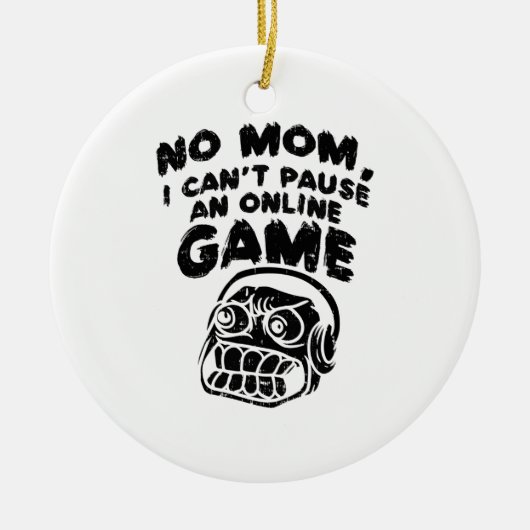 Gaming-Gambling-Geschenk Keramik Ornament (Vorne)