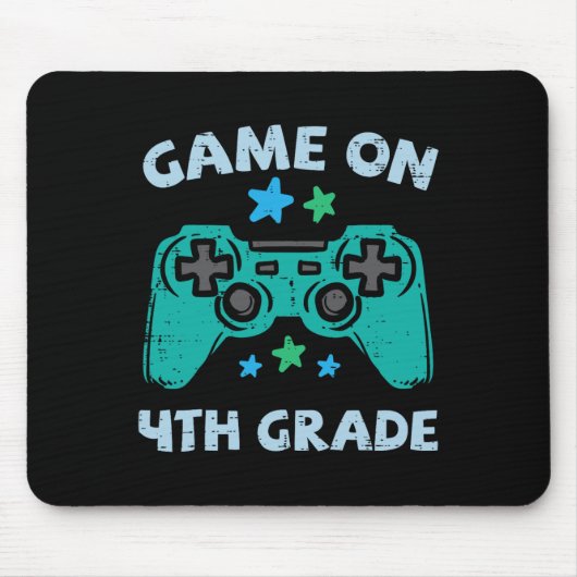 Gaming Game auf 4. Klasse 4 erste Schule G Mousepad (Vorne)