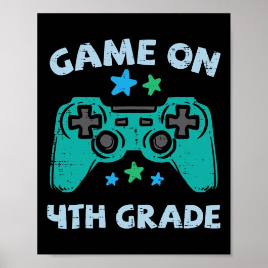 Gaming Game auf 4. Klasse 4 erste Schule G Poster (Vorne)