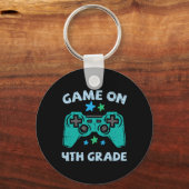 Gaming Game auf 4. Klasse 4 erste Schule G Schlüsselanhänger (Rückseite)