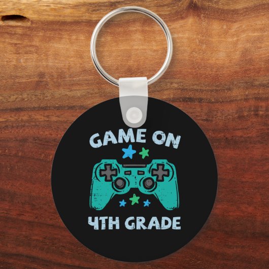 Gaming Game auf 4. Klasse 4 erste Schule G Schlüsselanhänger (Vorderseite)
