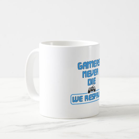 Gaming Game Gamer Video Game Console Geschenk Idee Kaffeetasse (Vorderseite Links)
