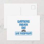 Gaming Game Gamer Video Game Console Geschenk Idee Postkarte (Vorne/Hinten)