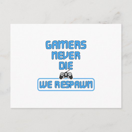 Gaming Game Gamer Video Game Console Geschenk Idee Postkarte (Vorderseite)