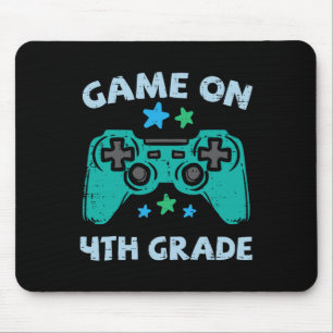 Gaming Game On 4. Klasse Vierter erster Schultag G Mousepad