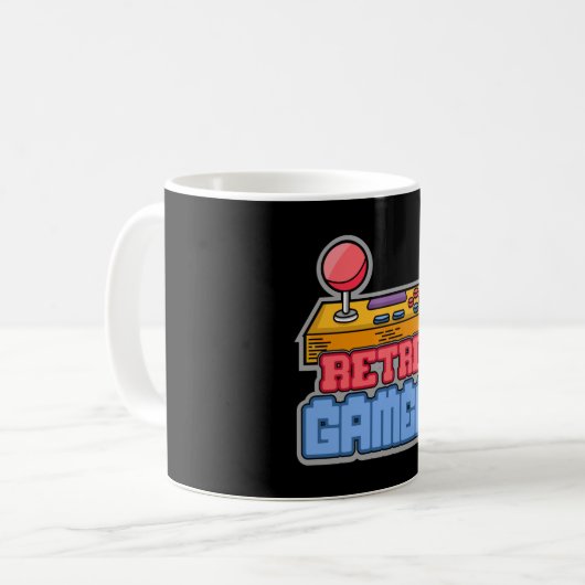 Gaming Game Retro Gamer Console Video Game-Geschen Kaffeetasse (Vorderseite Links)