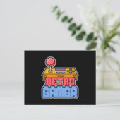 Gaming Game Retro Gamer Console Video Game-Geschen Postkarte (Stehend Vorderseite)