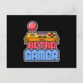 Gaming Game Retro Gamer Console Video Game-Geschen Postkarte (Vorderseite)