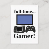 Gaming Gamer Funny Video Gamer Visitenkarte (Vorderseite)