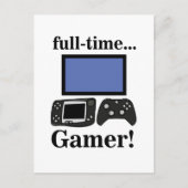 Gaming Gamer Lustig Postkarte (Vorderseite)