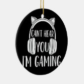 Gaming Gamer Video Game Headset Keramik Ornament (Rechts)