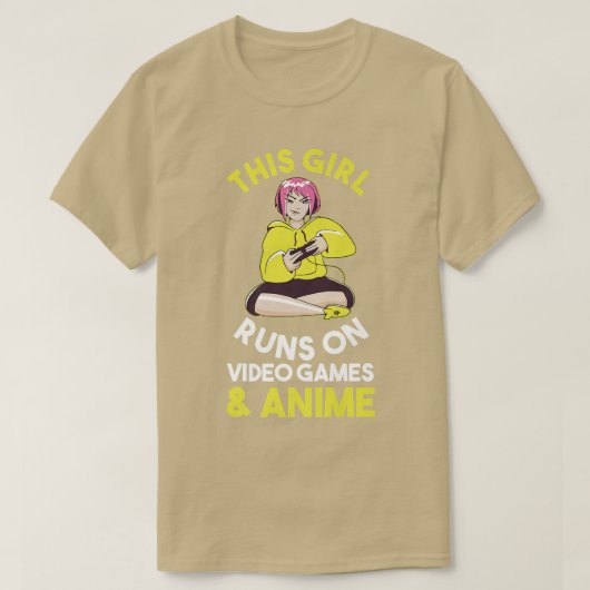 Gaming Games Gamer Anime Premium T-Shirt (Design vorne)