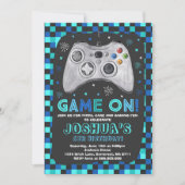 Gaming Geburtstag Einladung Video Spiel Geburtstag (Vorderseite)