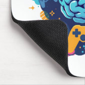 Gaming-Gehirn-Mauspad Mousepad (Ecke)