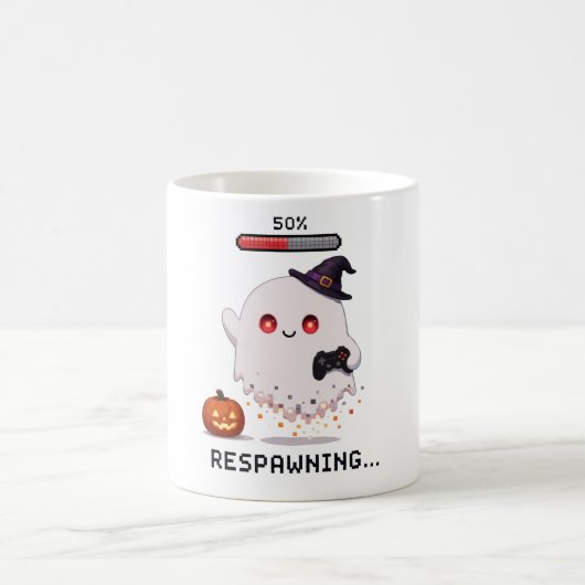 Gaming-Geist Halloween-Wiederbelebung Kaffeetasse (Mittel)