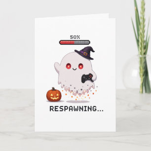 Gaming-Geist Halloween-Wiederbelebung Karte