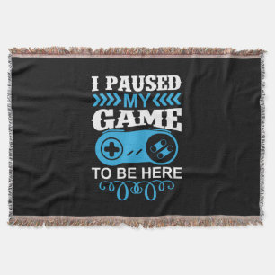 Gaming-Geschenk habe ich mein Spiel hier gehalten Decke