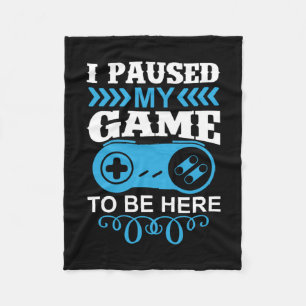 Gaming-Geschenk habe ich mein Spiel hier gehalten Fleecedecke