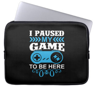 Gaming-Geschenk habe ich mein Spiel hier gehalten Laptopschutzhülle