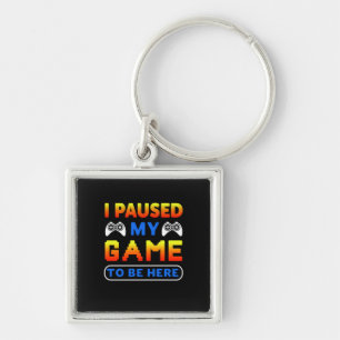 Gaming-Geschenk habe ich mein Spiel hier gehalten Schlüsselanhänger