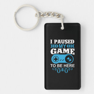 Gaming-Geschenk habe ich mein Spiel hier gehalten Schlüsselanhänger