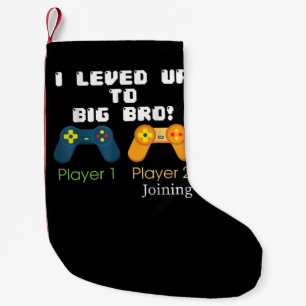Gaming-Geschenk I Level Up für großen Bruder-Brude Kleiner Weihnachtsstrumpf