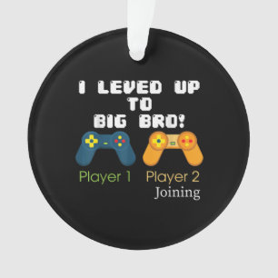 Gaming-Geschenk I Stufe bis zu Big Bro Bruder anwe Ornament