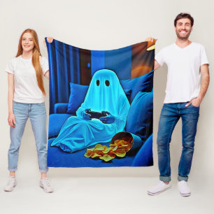 Gaming Ghost gemütliche Nacht in Design Fleecedecke